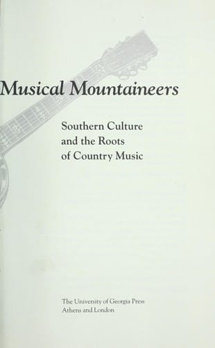 Singing cowboys and musical mountaineers