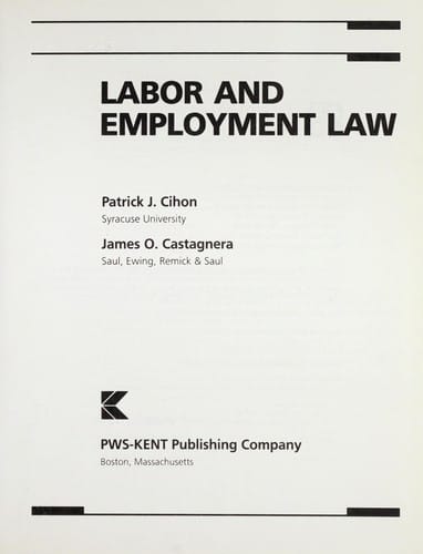Labor and employment law