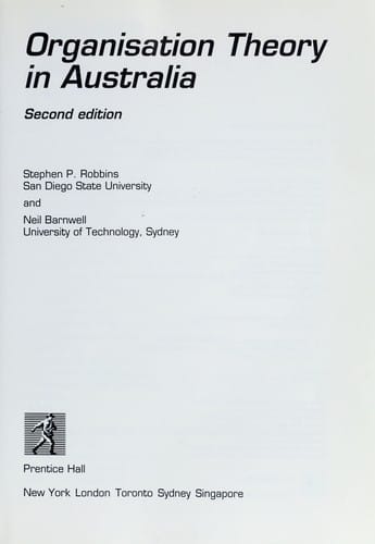 Organisational Theory Australia