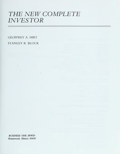 The new complete investor