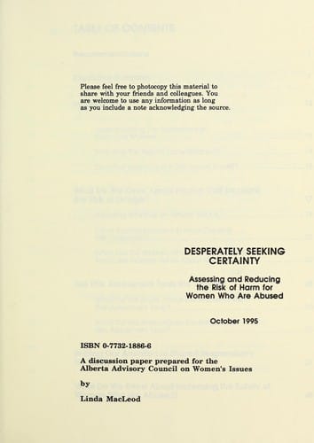 Desperately seeking certainty