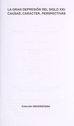 La gran depresión del siglo XXI