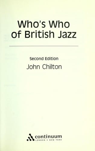 WHO'S WHO OF BRITISH JAZZ