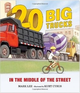 20 Big Trucks in the Middle of the Street