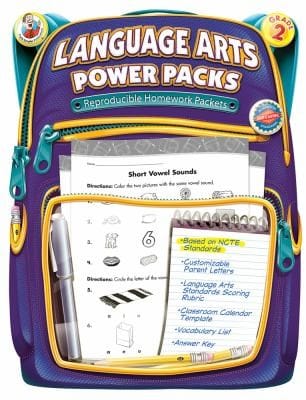 Language Arts Power Packs Reproducible Homework Packets