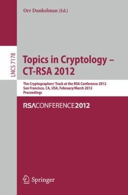Topics In Cryptology Proceedings