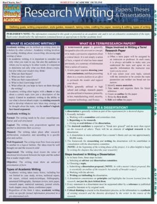 Research Writing Papers Theses And Dissertations