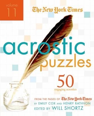 The New York Times Acrostic Puzzles 50 Challenging Acrostics From The Pages Of The New York Times