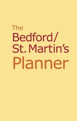The BedfordSt Martins Planner