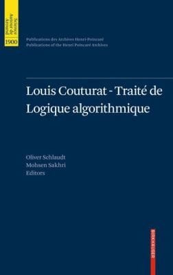 Louis Couturattrait De Logique Algorithmique