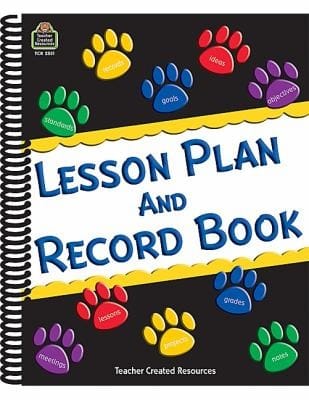 Paw Prints Lesson Plan Record Book