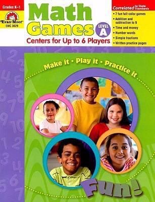 Math Games Centers For Up To 6 Players