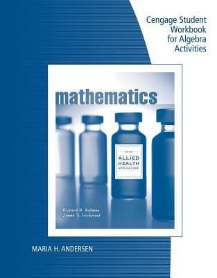 Student Workbook for AufmannLockwoods Mathematics for the Allied Health Professional