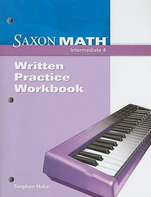 Saxon Math Intermediate 4 Written Practice Workbook