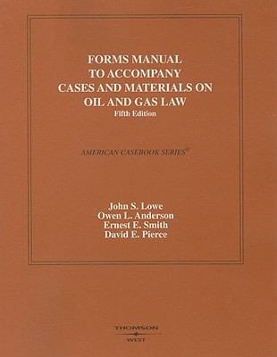Cases And Materials On Oil And Gas Law