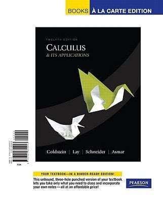 Calculus Its Applications Books A La Carte Edition