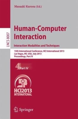 Humancomputer Interaction Interaction Modalities and Techniques