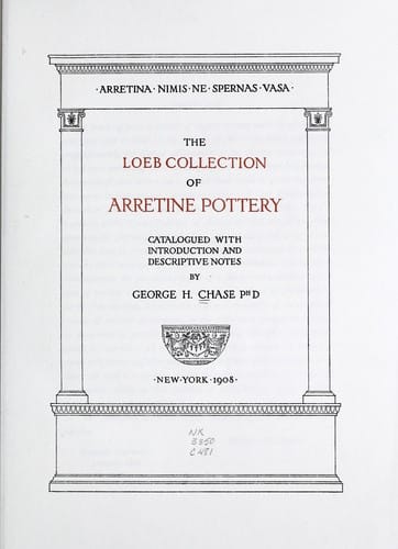 The Loeb collection of Arretine pottery