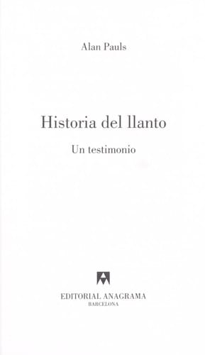 Historia del llanto