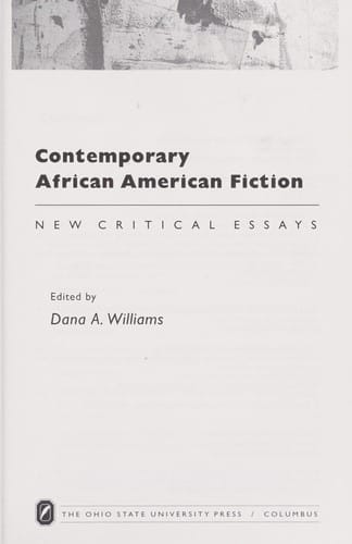 Contemporary African American fiction : new critical essays