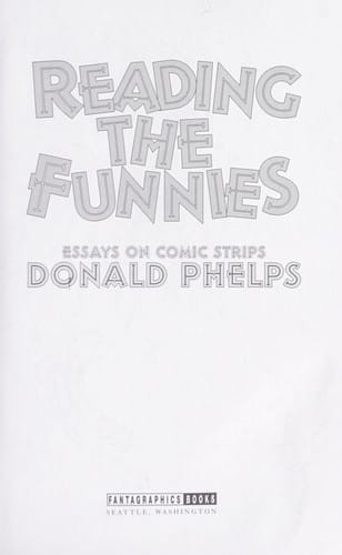 Reading the funnies