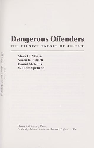 Dangerous offenders
