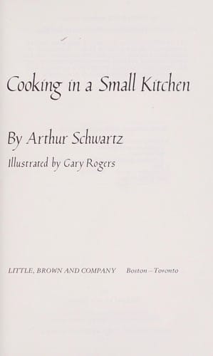 Cooking in a small kitchen