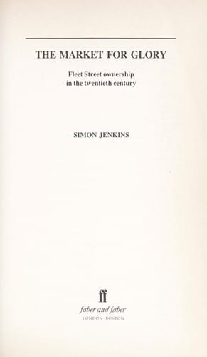 The market for glory