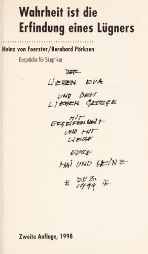 "Wahrheit ist die Erfindung eines Lu gners"
