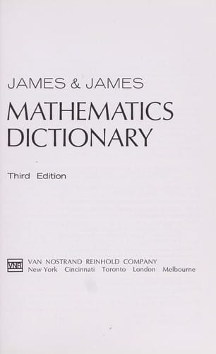 Mathematics dictionary