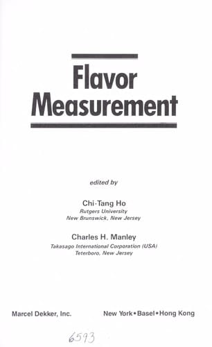 Flavor measurement