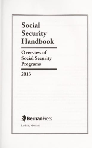 Social Security Handbook