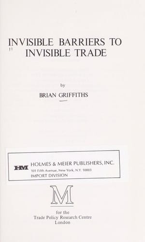Invisible barriers to invisible trade