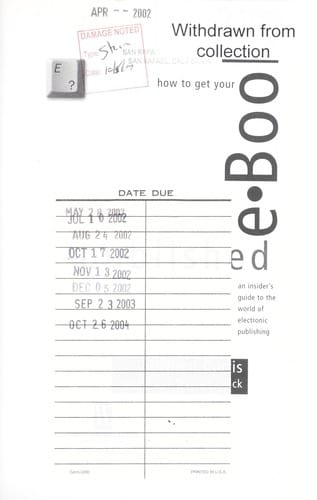 How to get your e-book published