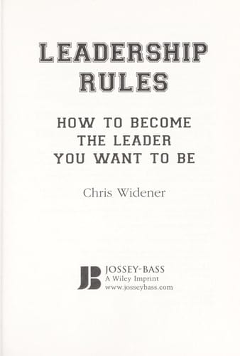 Leadership rules