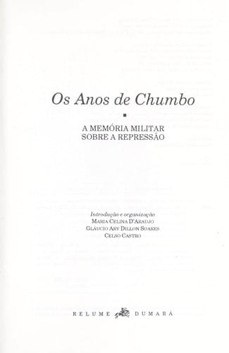 Os anos de chumbo