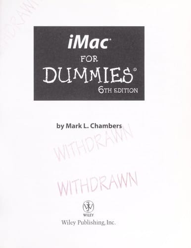IMac for Dummies