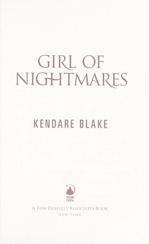 Girl of nightmares
