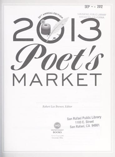 2013 poet's market