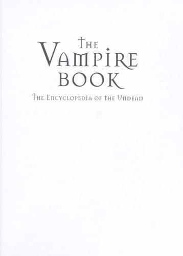 The vampire book