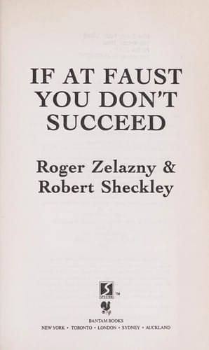 If at Faust You Don't Succeed