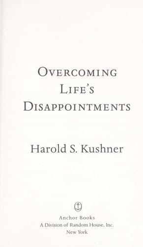 Overcoming life's disappointments