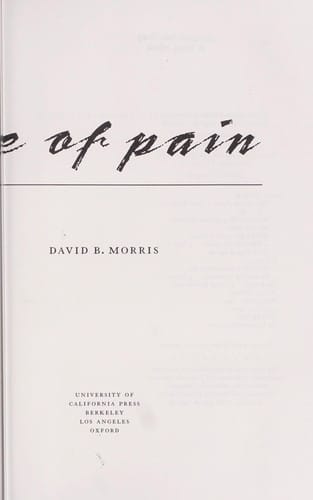 The culture of pain