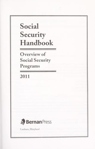 Social Security handbook