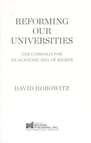 Reclaiming our universities