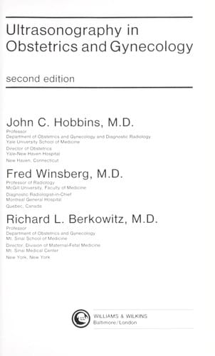 Ultrasonography in obstetrics and gynecology