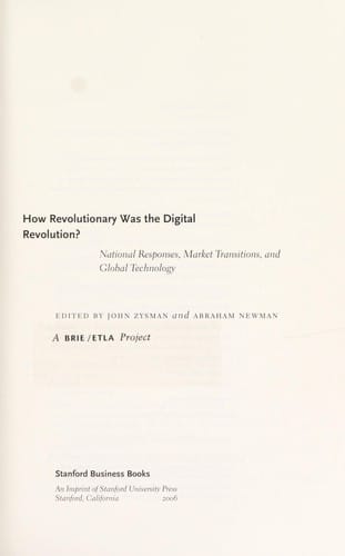 How revolutionary was the digital revolution?