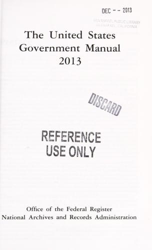 The United States Government Manual 2013