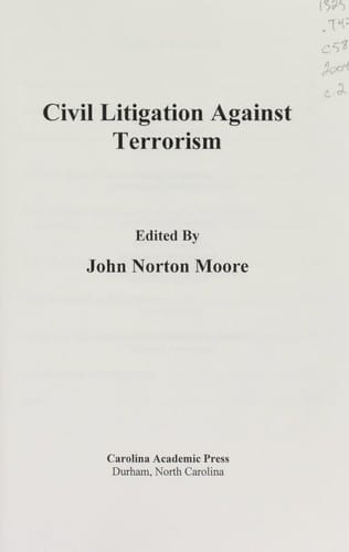 Civil litigation against terrorism
