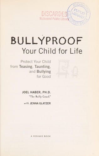 Bullyproof your child for life